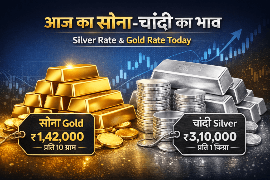 आज का सोना-चांदी का भाव – Silver Rate Today & Gold Rate Today