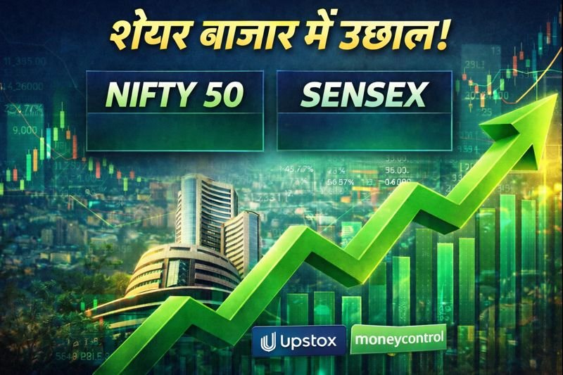 Nifty 50 and Sensex surge today in Indian stock market